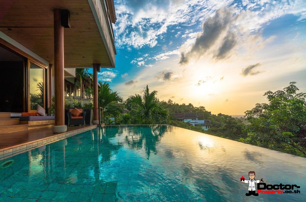 4 Bedroom Sea View Villa Malisa - Baan Thai Surin Hill - Surin Beach - Phuket West - for sale